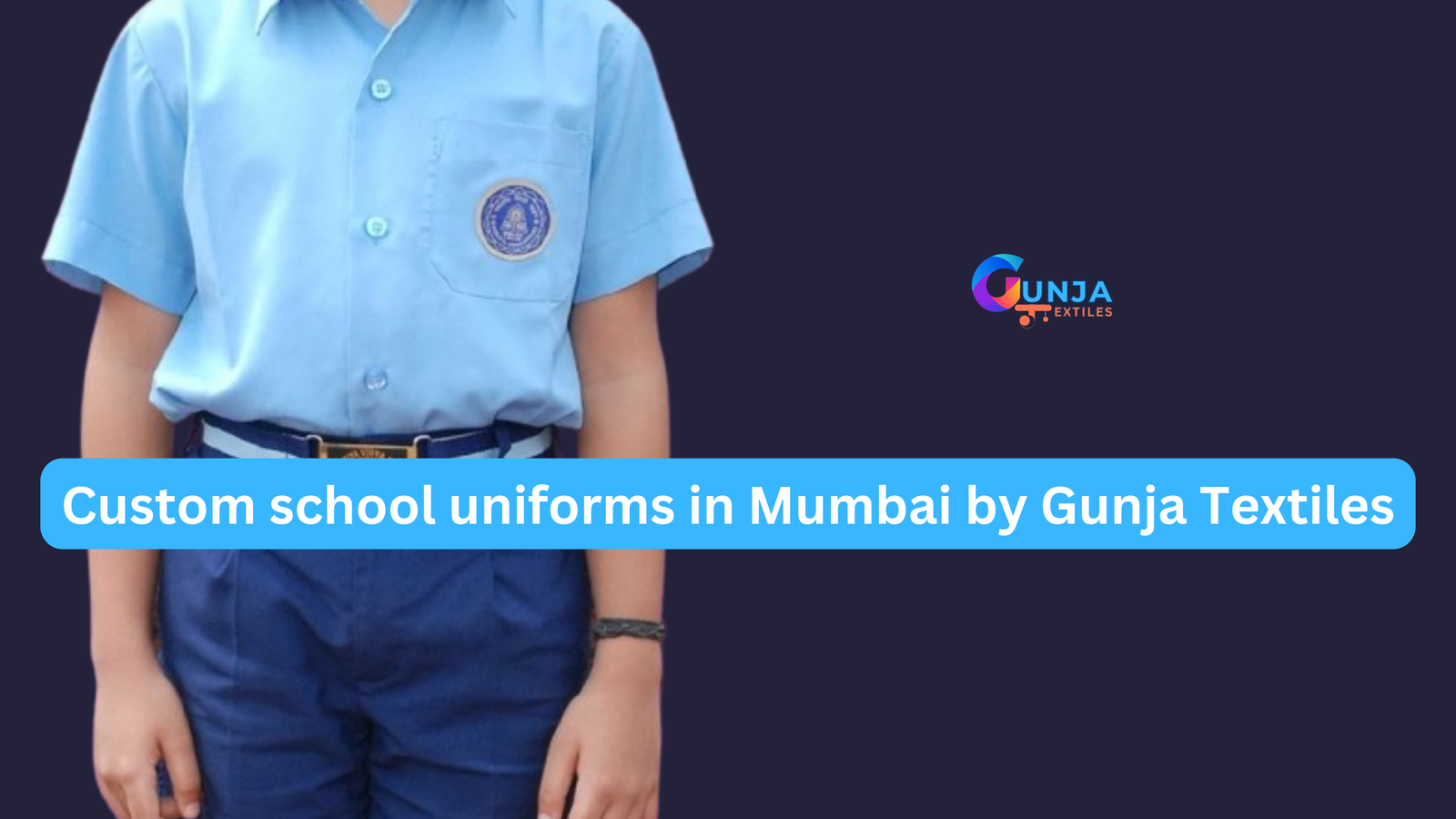 Custom school uniforms in Mumbai by Gunja Textiles